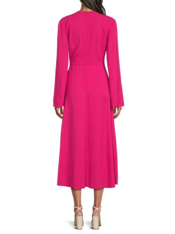 Valentino Long Sleeve Midi Sheath Dress 2
