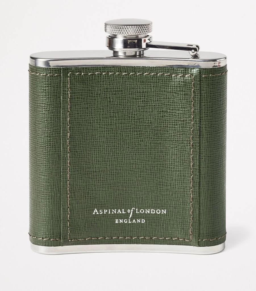 Aspinal of London Classic 5oz Leather Hip Flask 2