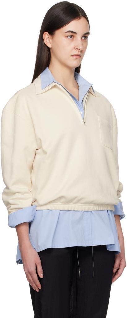 Nothing Written Off-White Pond Quarter Zip Sweatshirt