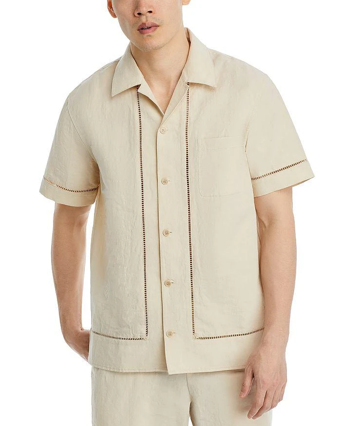 SIMKHAI Marco Short Sleeve Camp Shirt 1