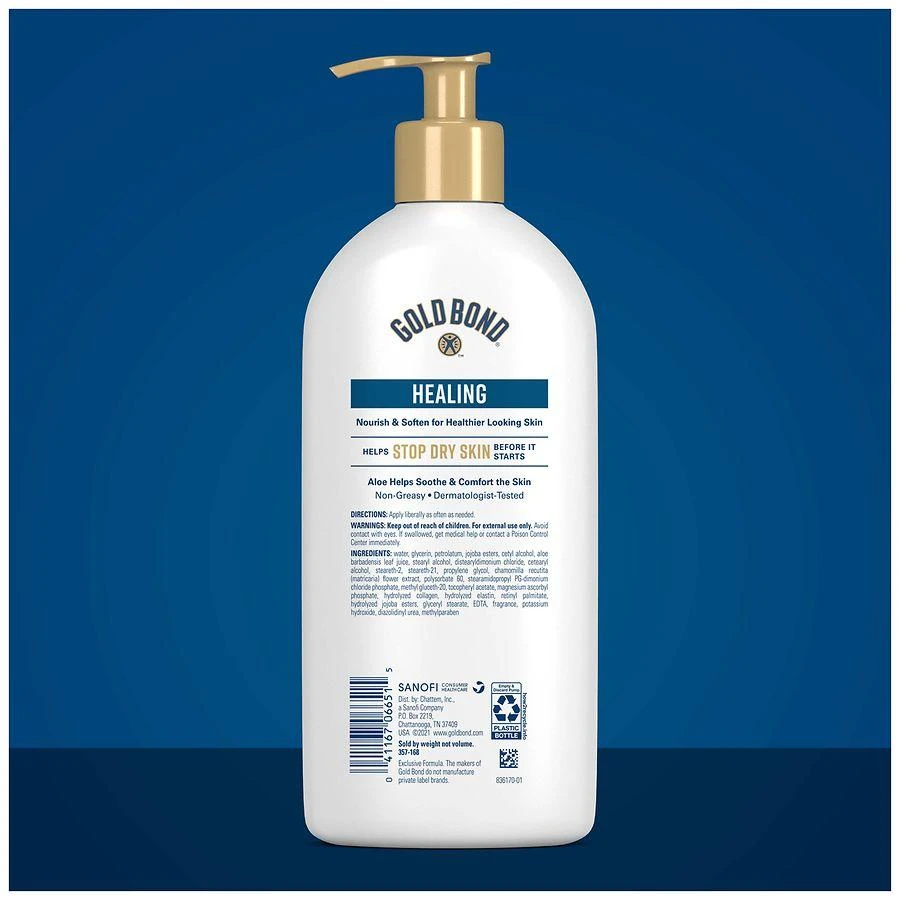 Gold Bond Healing Hydrating Lotion, With Aloe, 24 Hour Hydration Fresh Clean 2