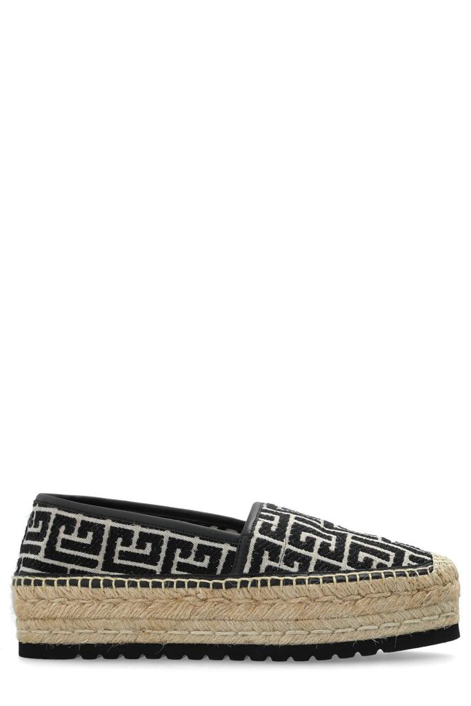 【送料&関税込】Balmain alex Espadrilles Balmain Alex 75mm Monogram Espadrilles | Black | FARFETCH
