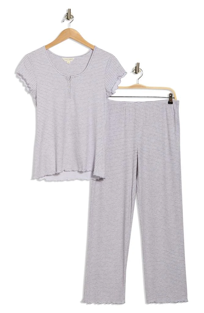 Laura Ashley Stripe Henley Pajamas 3