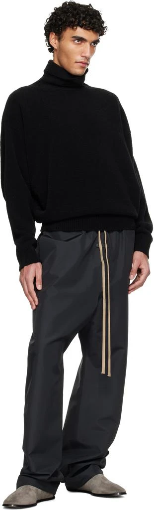 Fear of god Black Technical Split Knee Lounge Pants 4