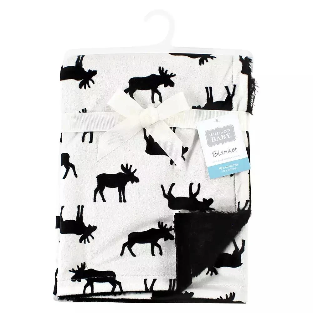 Hudson Velvety Plush Blanket with Fuzzy Trim and Soft Underside 2