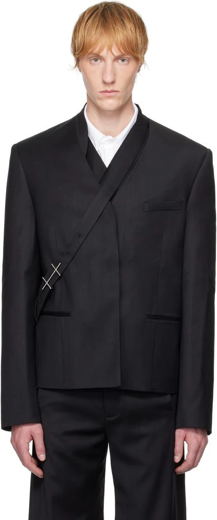 Heliot Emil Black Aegis Blazer 1