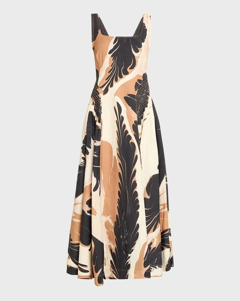 SIMKHAI Paola Printed Midi Dress 1