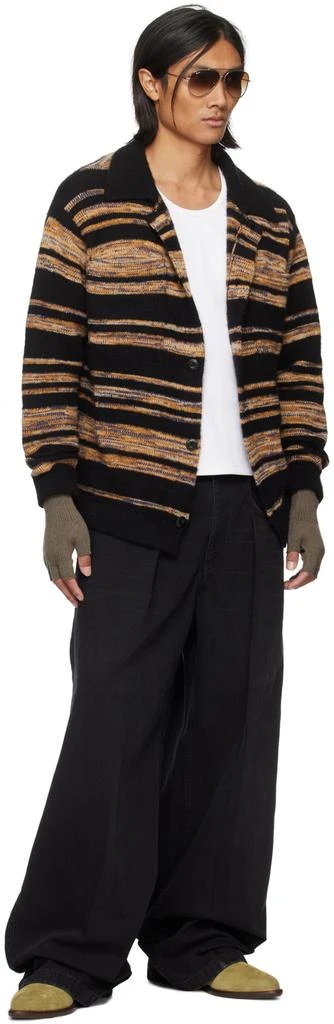 The Elder Statesman SSENSE Exclusive Gray Heavy Fingerless Gloves 3