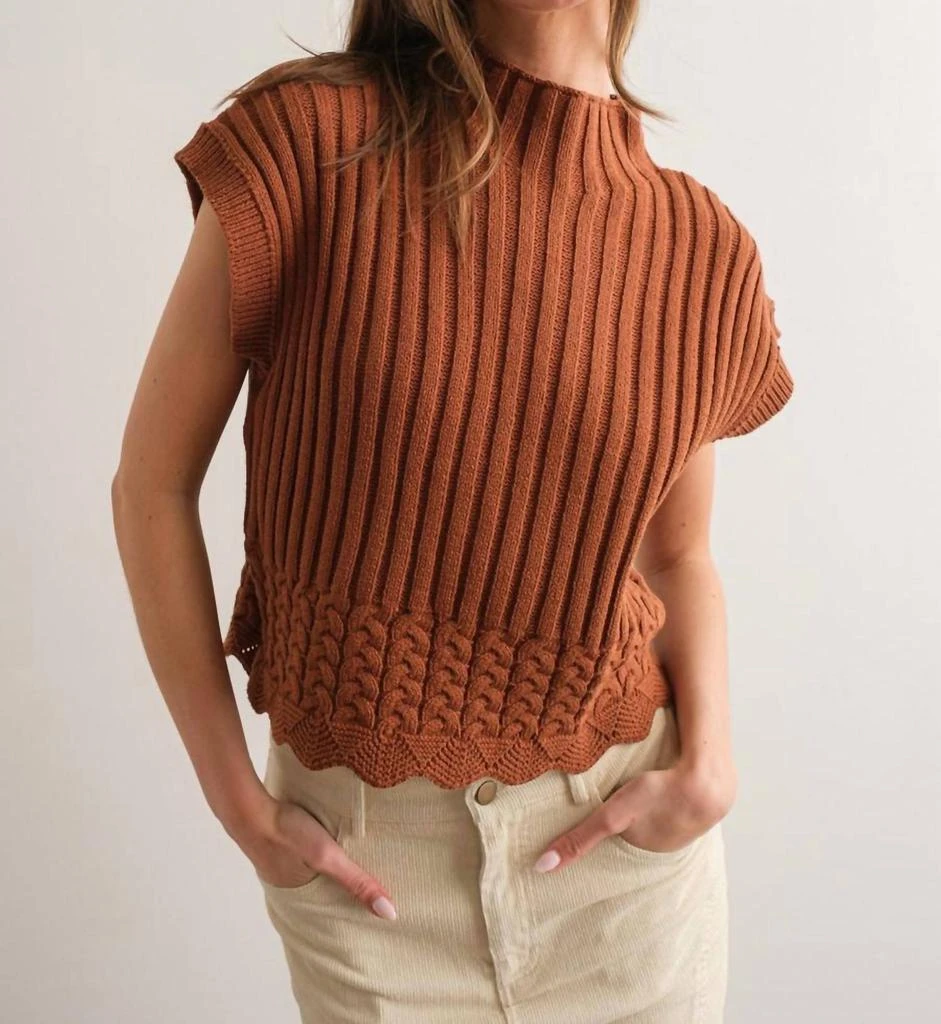 PAPERMOON Papermoon - Mock Neck Sweater Vest