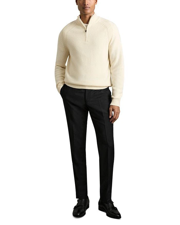 REISS Roberts Wool & Nylon Seam Detail Regular Fit Half Zip Sweater 2