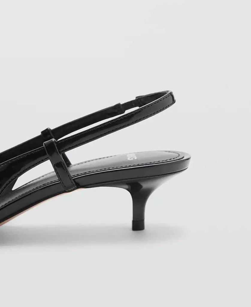 Mango Women's Buckle Detail Slingback Heeled Shoes 8