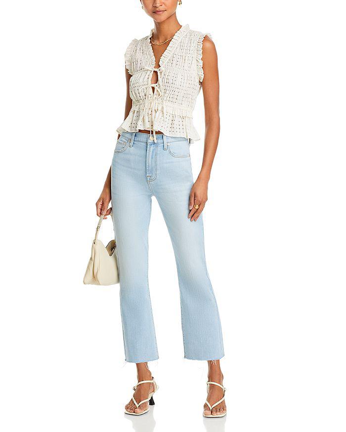 7 For All Mankind High Rise Ankle Slim Kick Jeans in Tammy 1