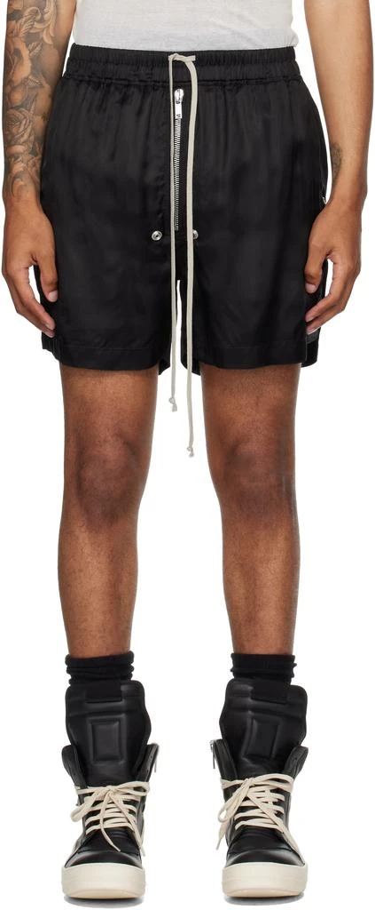 Rick Owens Black Concordians Bela Boxers Shorts 1