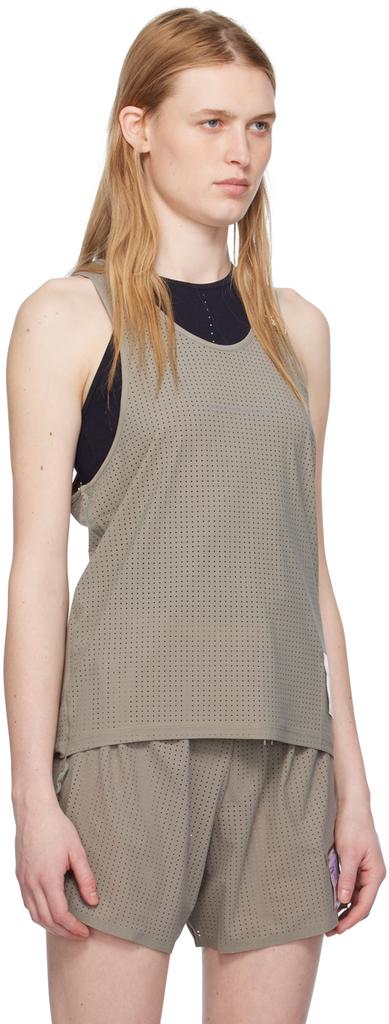 Satisfy Green Perforated Tank Top