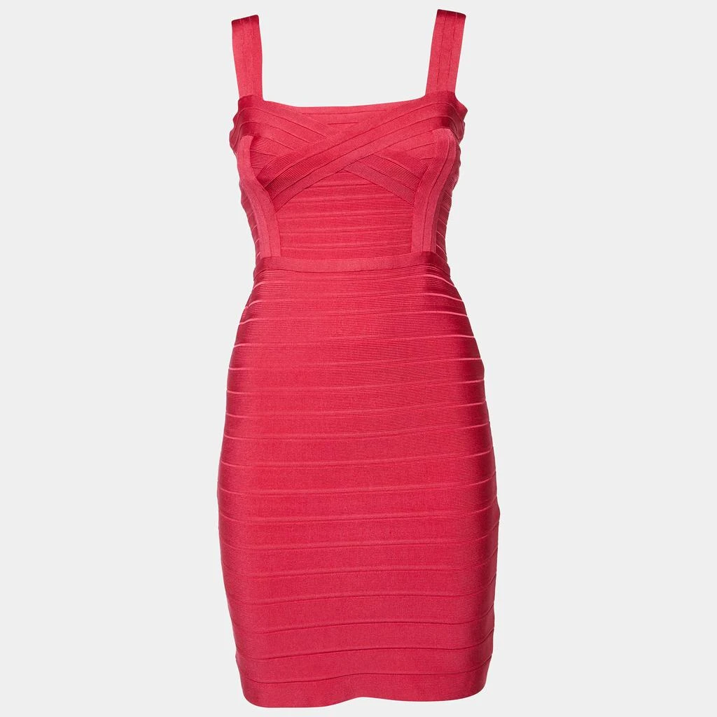 Herve Leger Herve Leger Fuchsia Pink Bandage Jersey Sleeveless Bambi Dress S 1