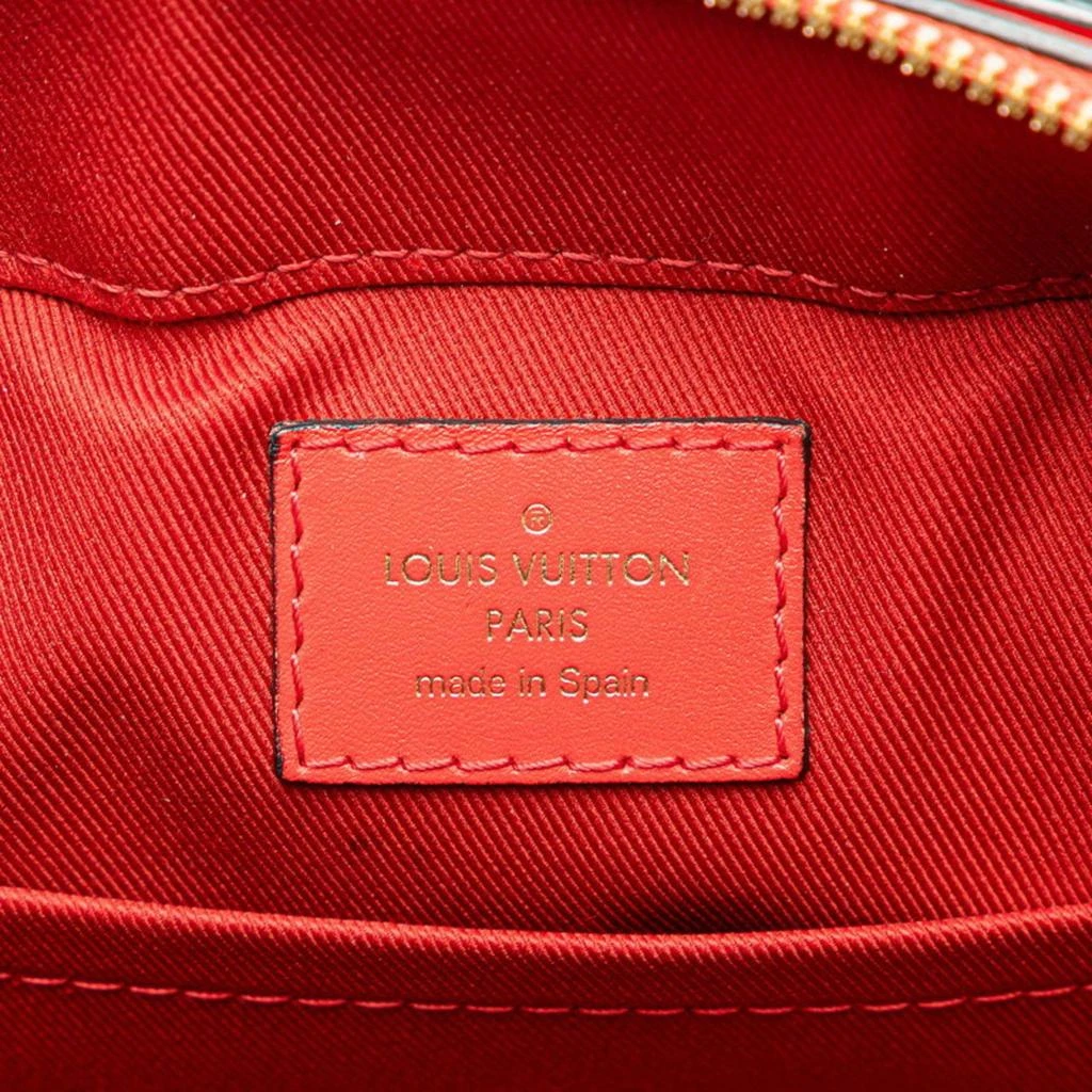 Louis Vuitton Louis Vuitton Red/Brown Monogram Canvas with Leather Saintonge Shoulder Bags 9