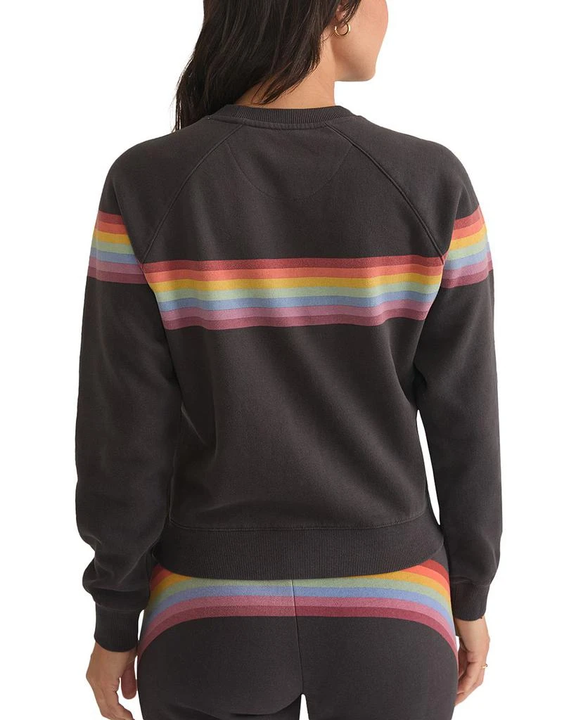 Marine Layer Anytime Rainbow Striped Sweatshirt 2
