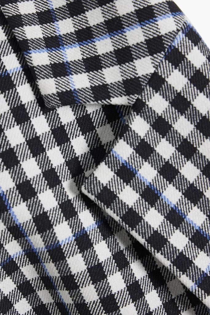 Tibi Zip-detailed gingham twill blazer 4