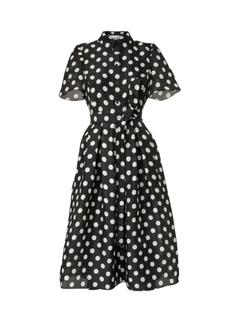 knee length dresses for ladies Vanisa Stripe Midi Shirt Dress main image 0