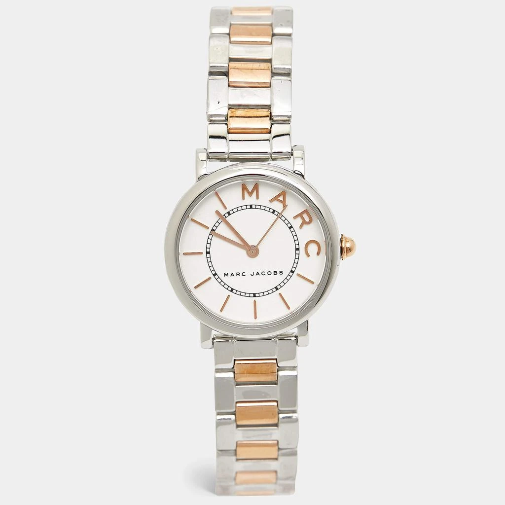 Marc Jacobs Marc By Marc Jacobs White Two-Tone Stainless Steel Roxy MJ3553 Women's Wristwatch 28 mm 1