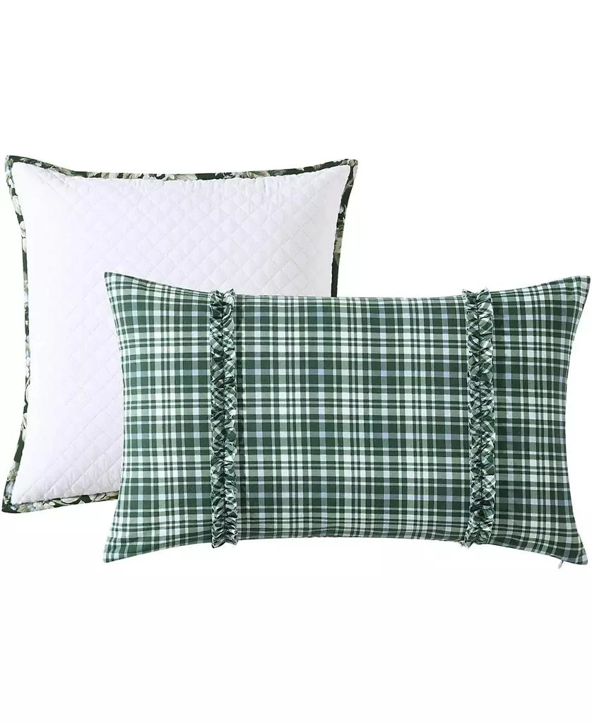 Laura Ashley Bramble Floral Cotton Reversible 7 Piece Comforter Set 10