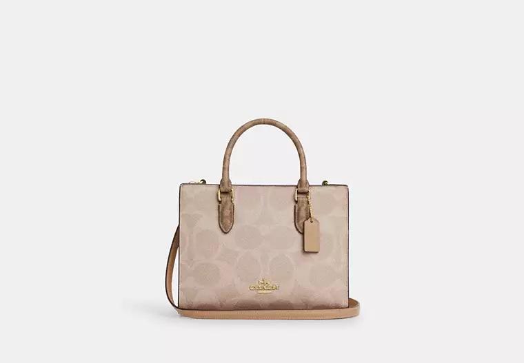 COACH　バッグ Coach Swing Zip Bag 20 In Crystal Signature Jacquard - Tote Bags