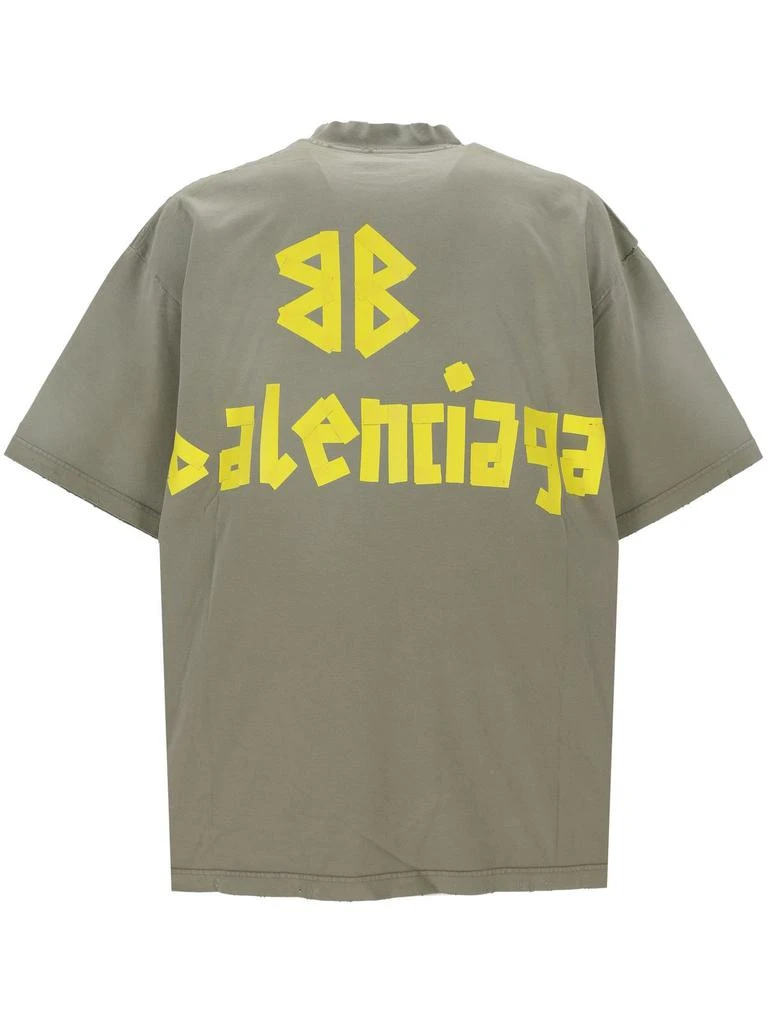Balenciaga Balenciaga Logo Printed Crewneck T-Shirt 2