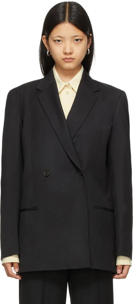 Totême Black Wool Oversized Blazer 1