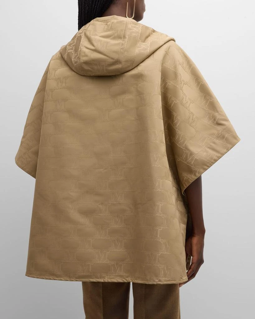 Max Mara Monogram Hooded Cape 5