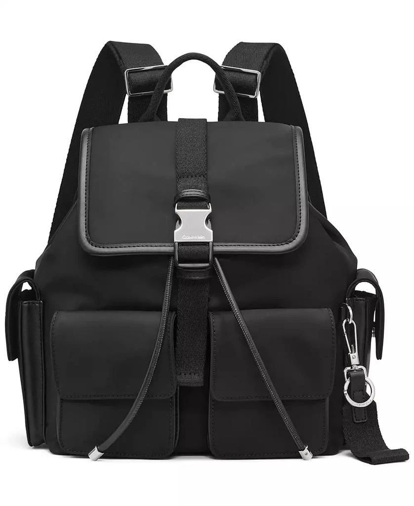 Calvin Klein Elora Nylon Front Buckle Backpack 1