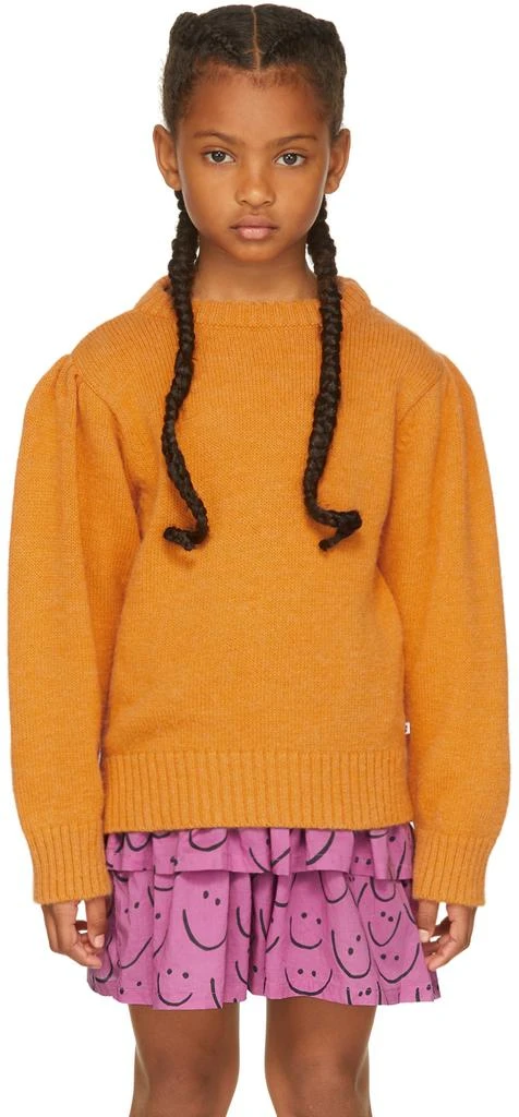 maed for mini Kids Orange Apricot Alnu Sweater 2