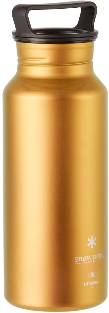 Snow Peak Yellow Titanium Aurora Bottle, 800 mL 2