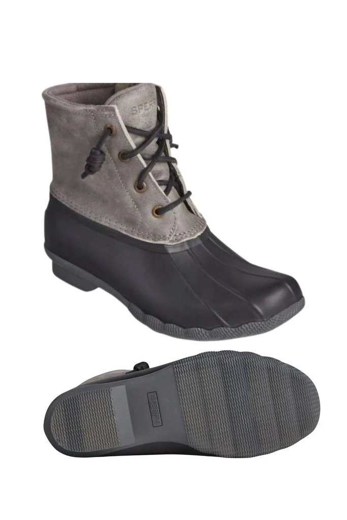 Sperry Women's Sperry, Saltwater Rain Boot - Medium Width In Black/grey 1