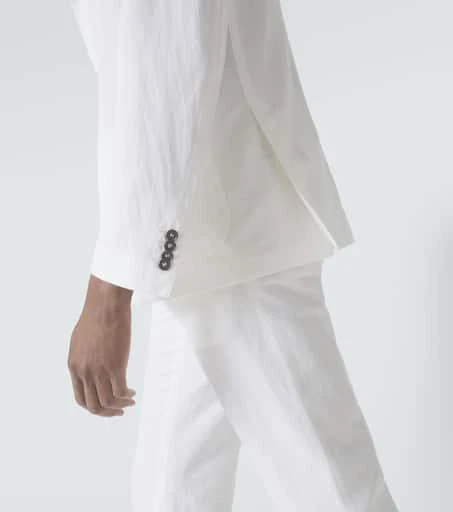 Incotex Ivory Linen and cotton suit 8