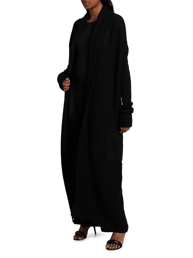 Rick Owens Shawl Collar Alpaca-Blend Long Cardigan 4