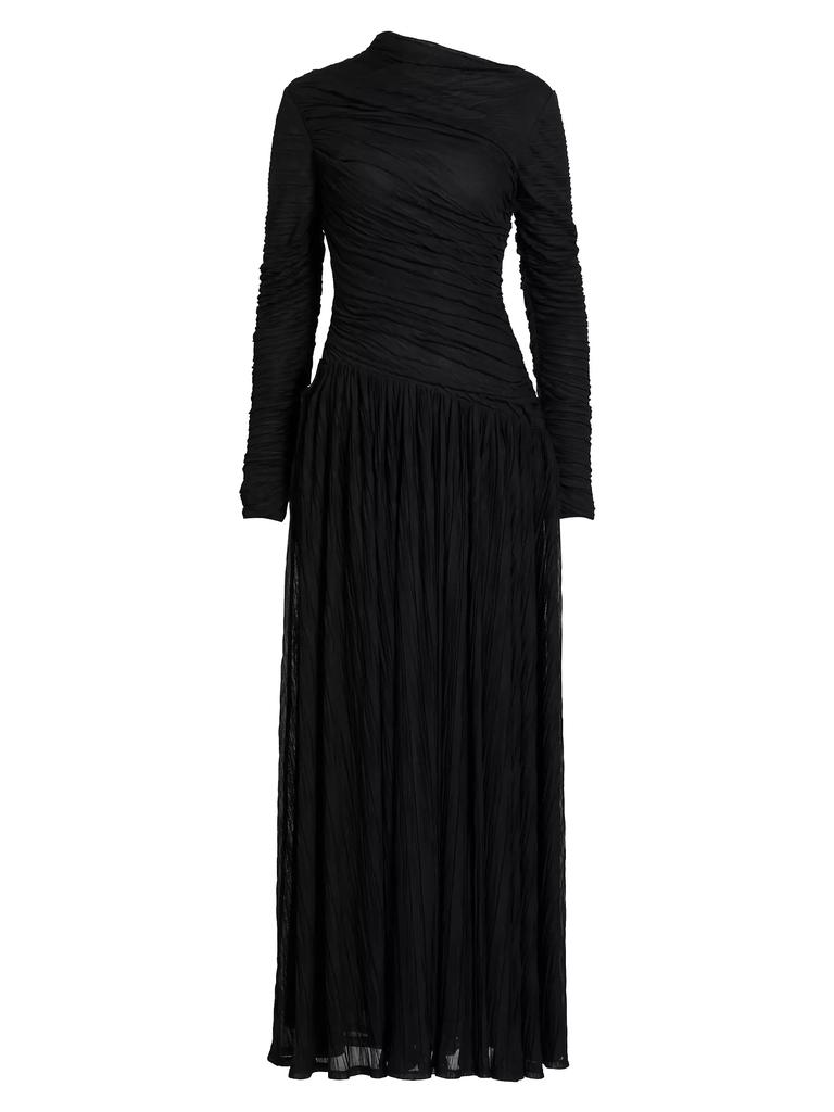 【送料&関税込】Acne Studios Long Jersey Dress With Black Sl Acne Studios Long Jersey Dress With Black Slit - Dresses