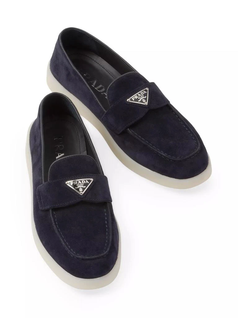 Prada Suede Leather Loafers 3