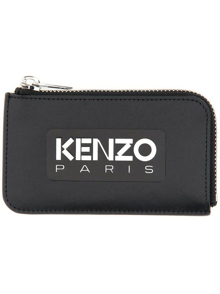 Kenzo Kenzo Logo-Detailed Zip-Up Card Holder 1