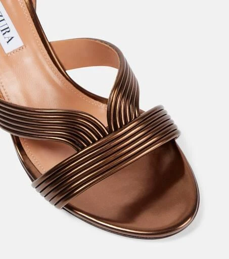 Aquazzura Daryl 75 leather sandals 5