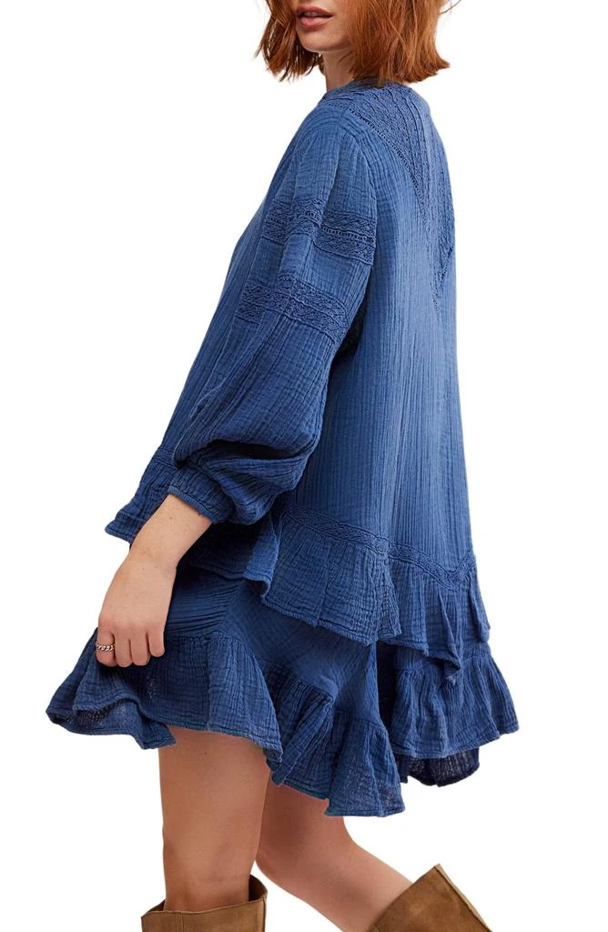 Free People Sachi Long Sleeve Ruffle Minidress 3