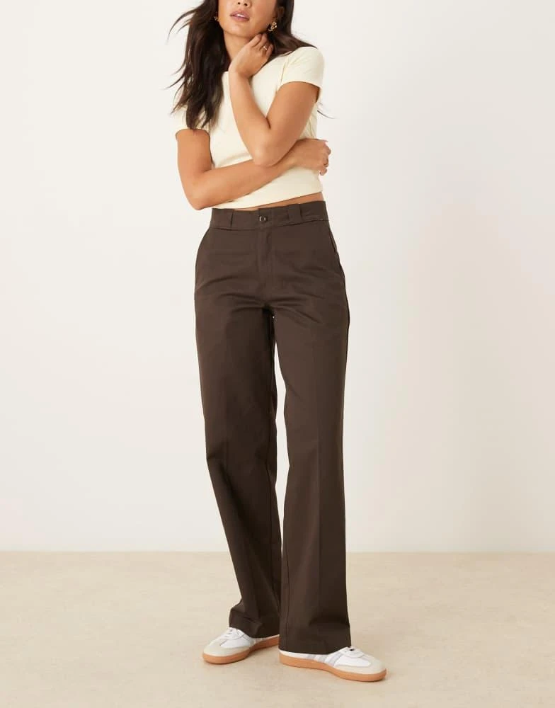 DICKIES Dickies 247 loose work trousers in dark brown 4