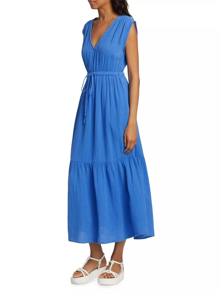 chinese dress ladies Hale Bob Women's Kylie Linen Maxi Dress - Blue