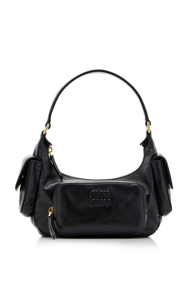 Miu Miu Miu Miu - Leather Shoulder Bag - Black - OS - Moda Operandi