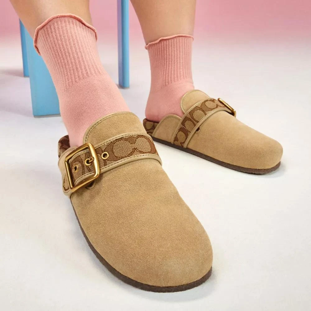 Coach Ashton Clog In Signature Jacquard 6