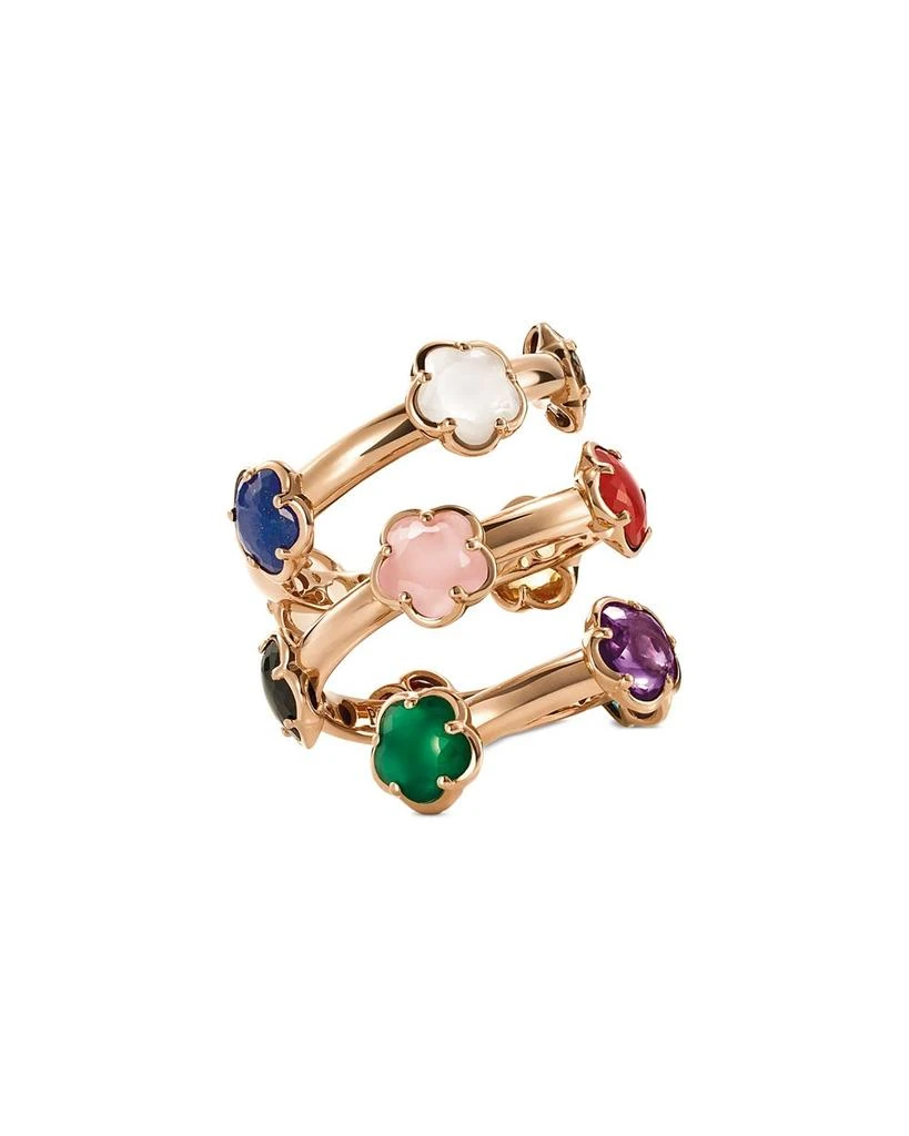 Pasquale Bruni 18K Rose Gold Figlia dei Fiori Multi Stone Flower Ring 1