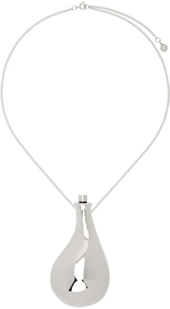 Courrèges Silver Liquid Metal Necklace 1