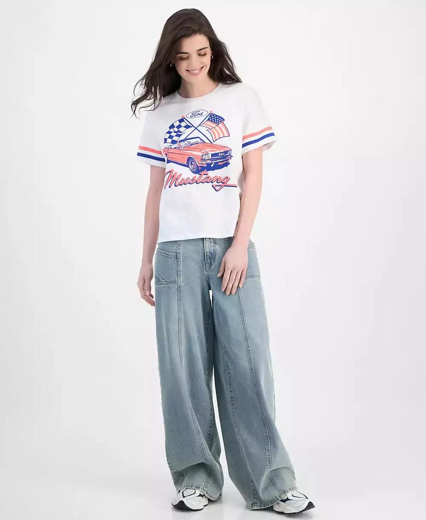 Love Tribe Juniors' Mustang Graphic-Print Crewneck Tee 3