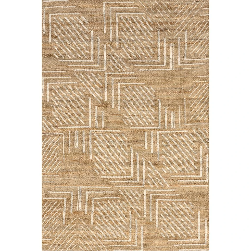 nuLOOM Gardenia Geometric Jute Blend Area Rug 2
