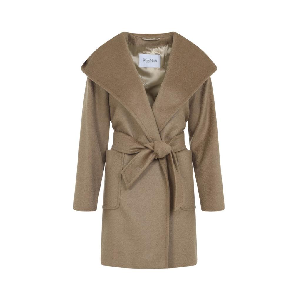 Max Mara Max Mara Cuba Double-Breasted Long-Sleeved Coat Max Mara Max Mara Cuba Double-Breasted Long-Sleeved Coat