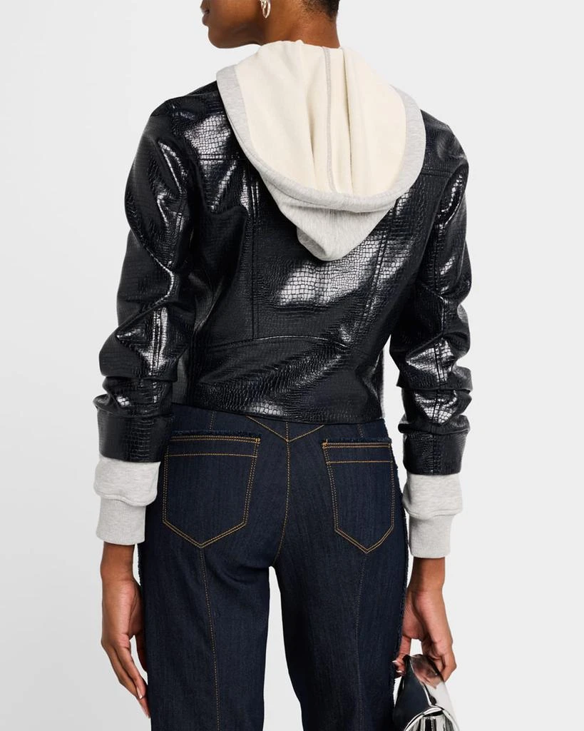 Cinq a Sept Evie Combo Vegan Leather Moto Jacket 3